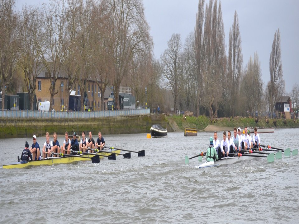 The Veteran's Boat Race 2016 - Oxford & Cambridge crews